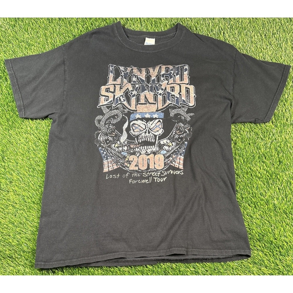 Lynyrd Skynyrd Shirt Mens Sz L Farewell Tour Last Of The Street Survivors Black - Picture 2 of 8